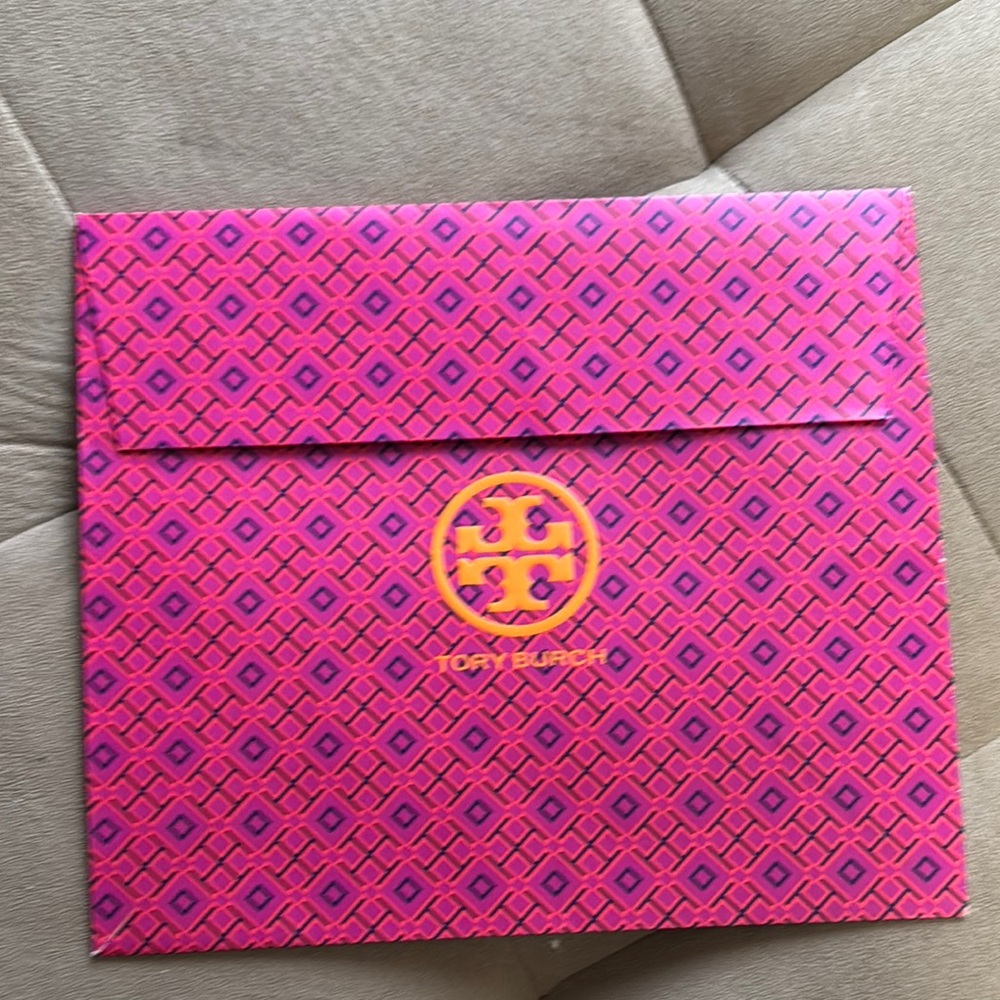 Tory Burch Pink and Purple Envelope